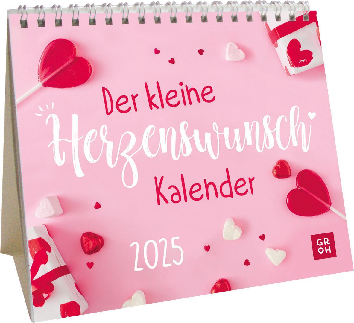 Cover: 4036442012215 | Mini-Kalender 2025: Der kleine Herzenswunschkalender | Groh Verlag