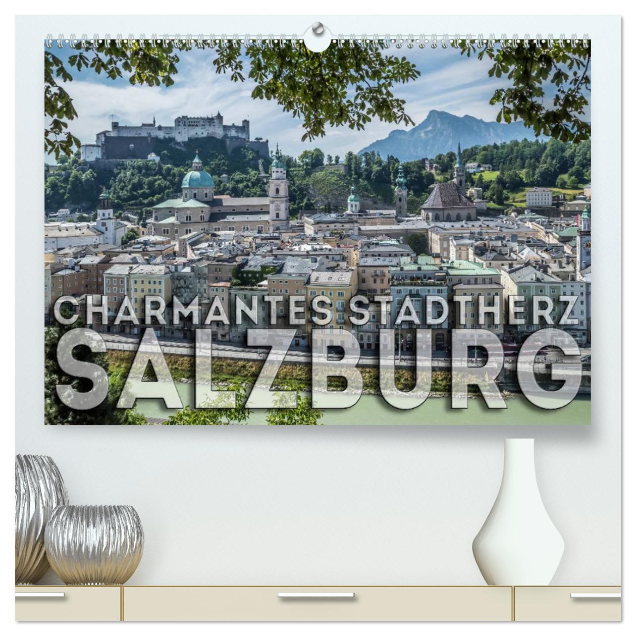 Cover: 9783383377259 | Charmantes Stadtherz SALZBURG (hochwertiger Premium Wandkalender...