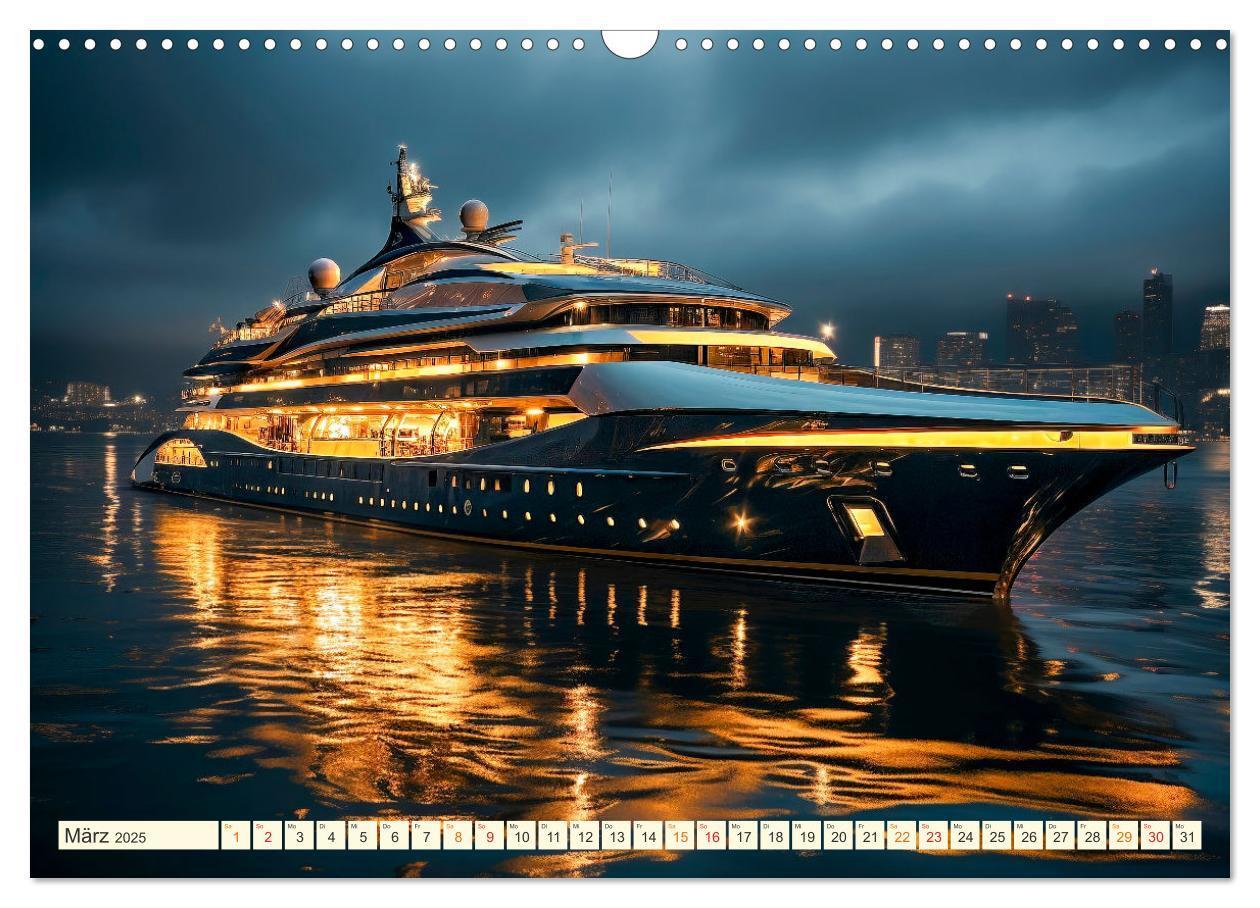 Bild: 9783383885969 | Mega Yachten Fantasien (Wandkalender 2025 DIN A3 quer), CALVENDO...