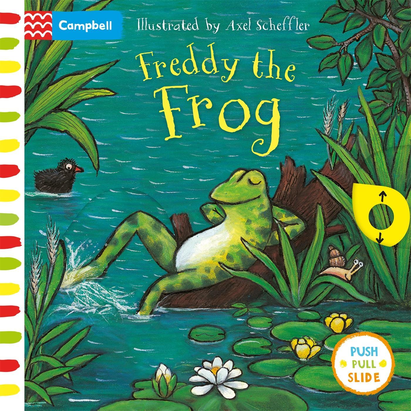 Cover: 9781529023329 | Freddy the Frog | A Push, Pull, Slide Book | Campbell Books | Buch