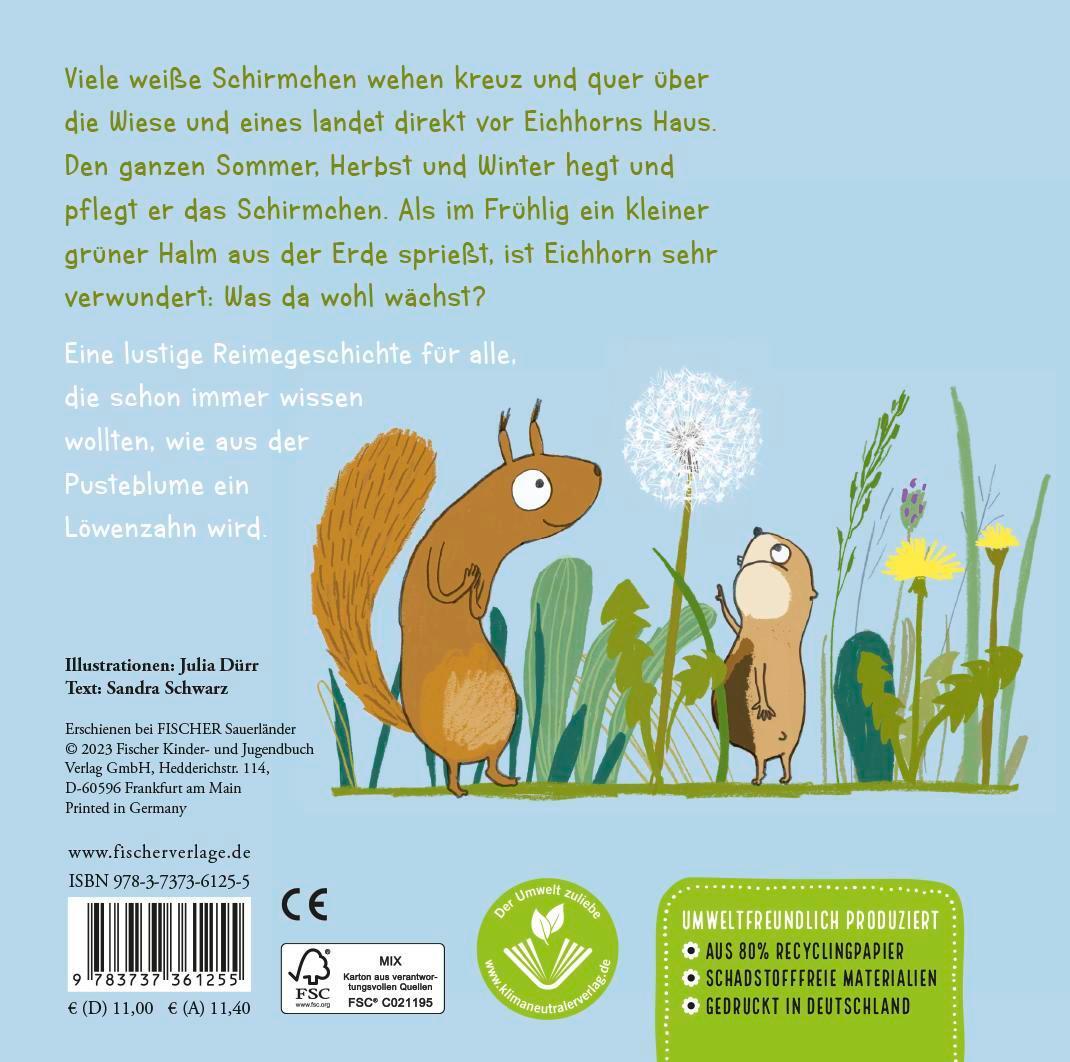 Rückseite: 9783737361255 | Eine Pusteblume für dich! | Regina Schwarz | Buch | 18 S. | Deutsch