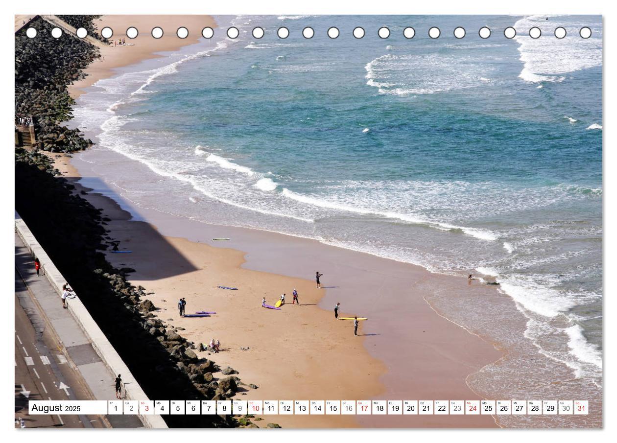 Bild: 9783435304172 | Biarritz (Tischkalender 2025 DIN A5 quer), CALVENDO Monatskalender