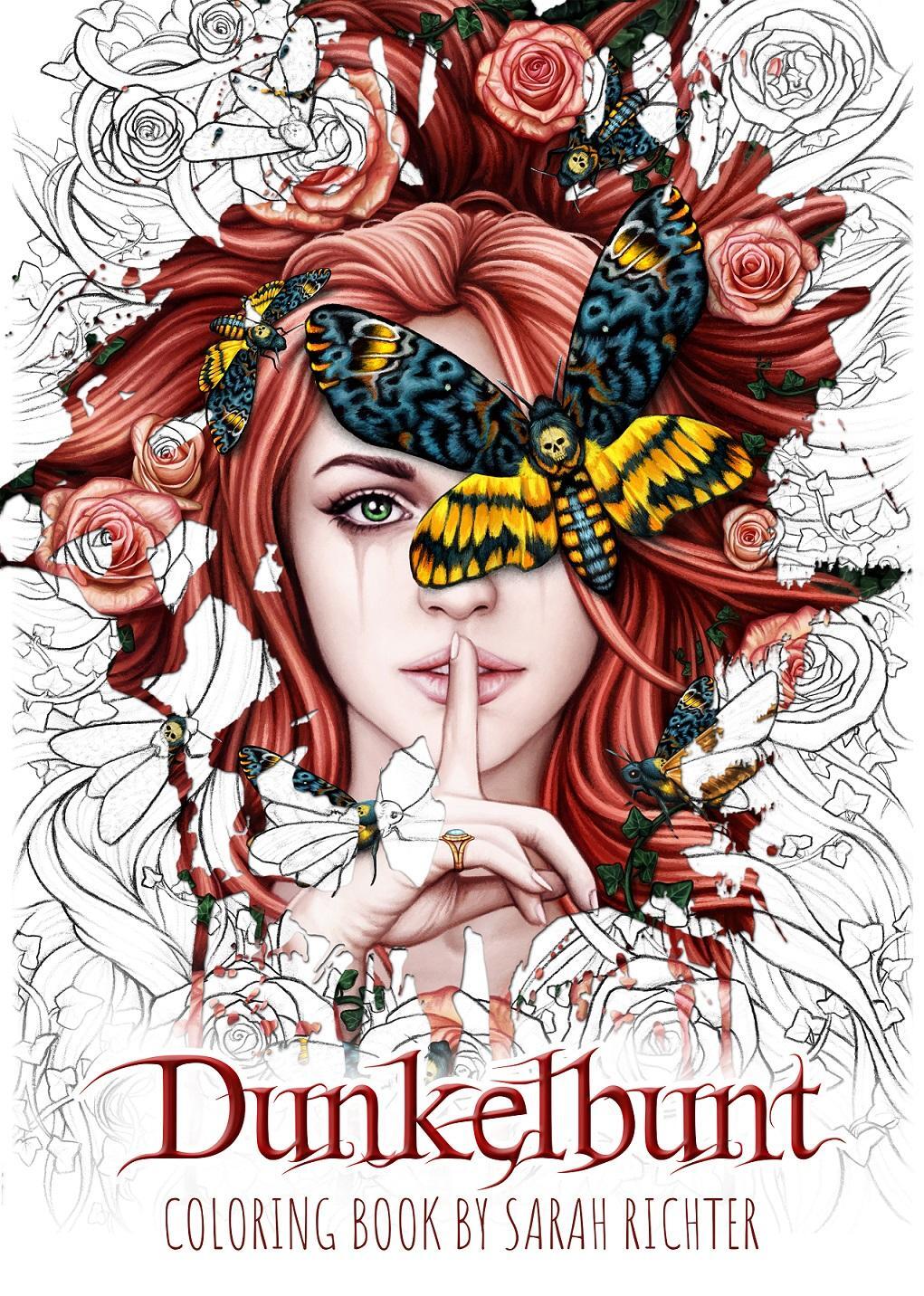 Cover: 9783969669037 | Dunkelbunt | Coloring Book by Sarah Richter | Sarah Richter | Buch
