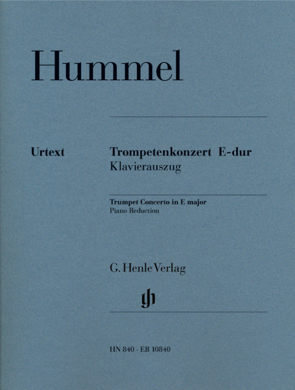 Cover: 9790201808406 | Trompetenkonzert E-Dur | Johann Nepomuk Hummel | Henle Urtext Editions