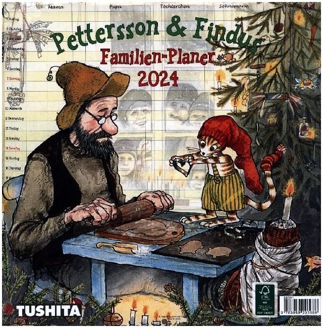 Cover: 9783959293686 | Pettersson und Findus - Planer 2024 | Familienplaner | Kalender | 2024
