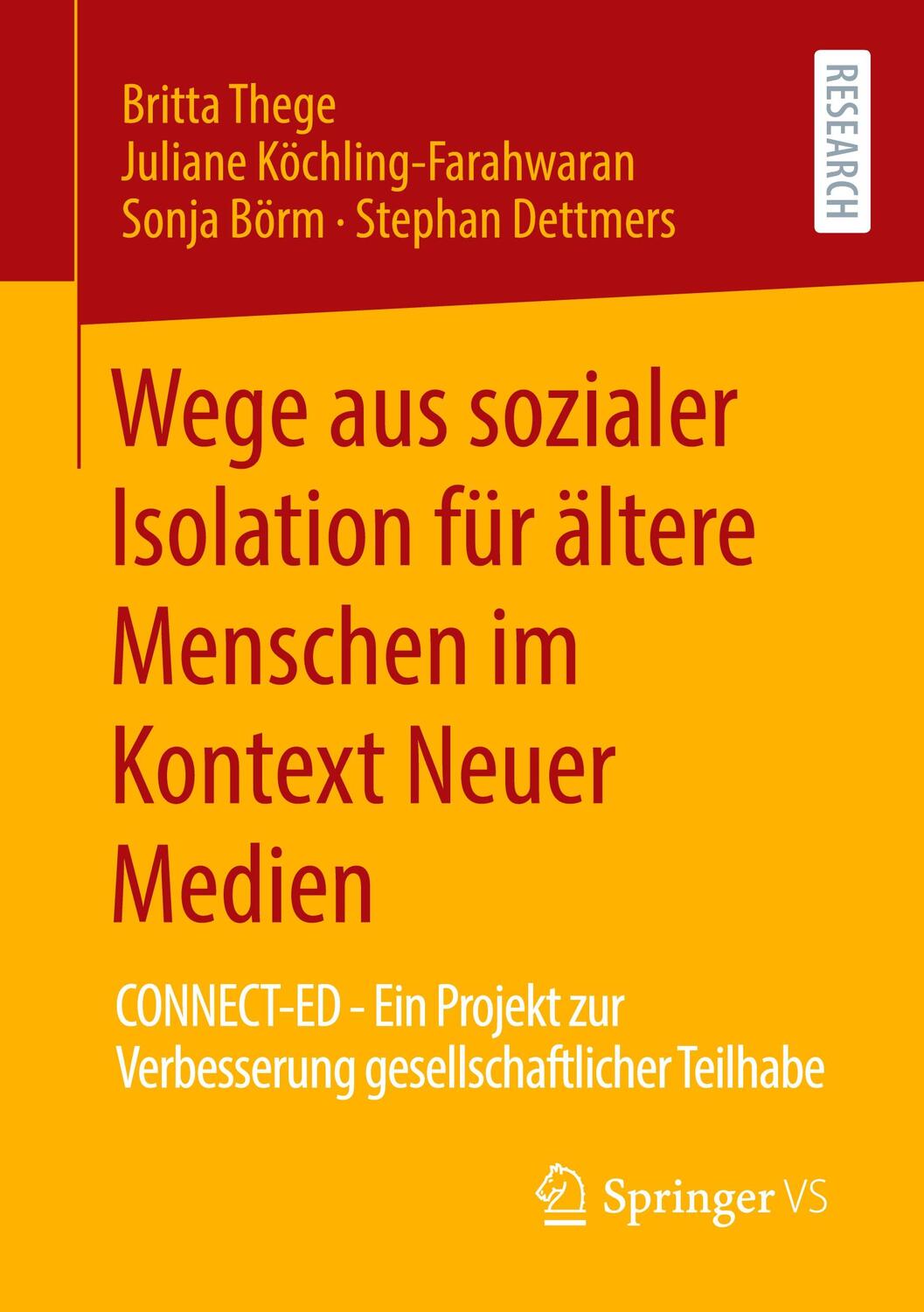 Cover: 9783658288501 | Wege aus sozialer Isolation für ältere Menschen im Kontext Neuer...