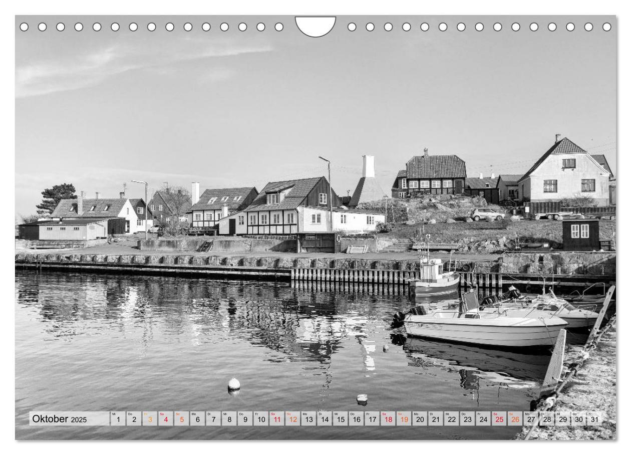 Bild: 9783435350018 | Bornholm black &amp; white (Wandkalender 2025 DIN A4 quer), CALVENDO...