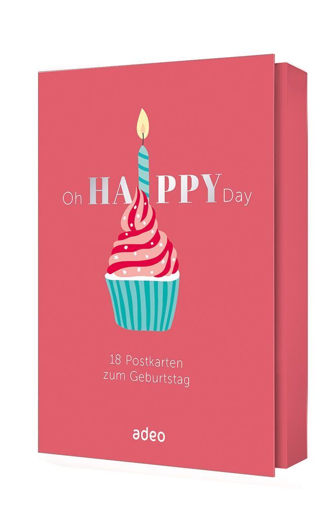 Cover: 4250454739100 | Oh Happy Day - Postkartenset | 18 Postkarten zum Geburtstag | Schaaf