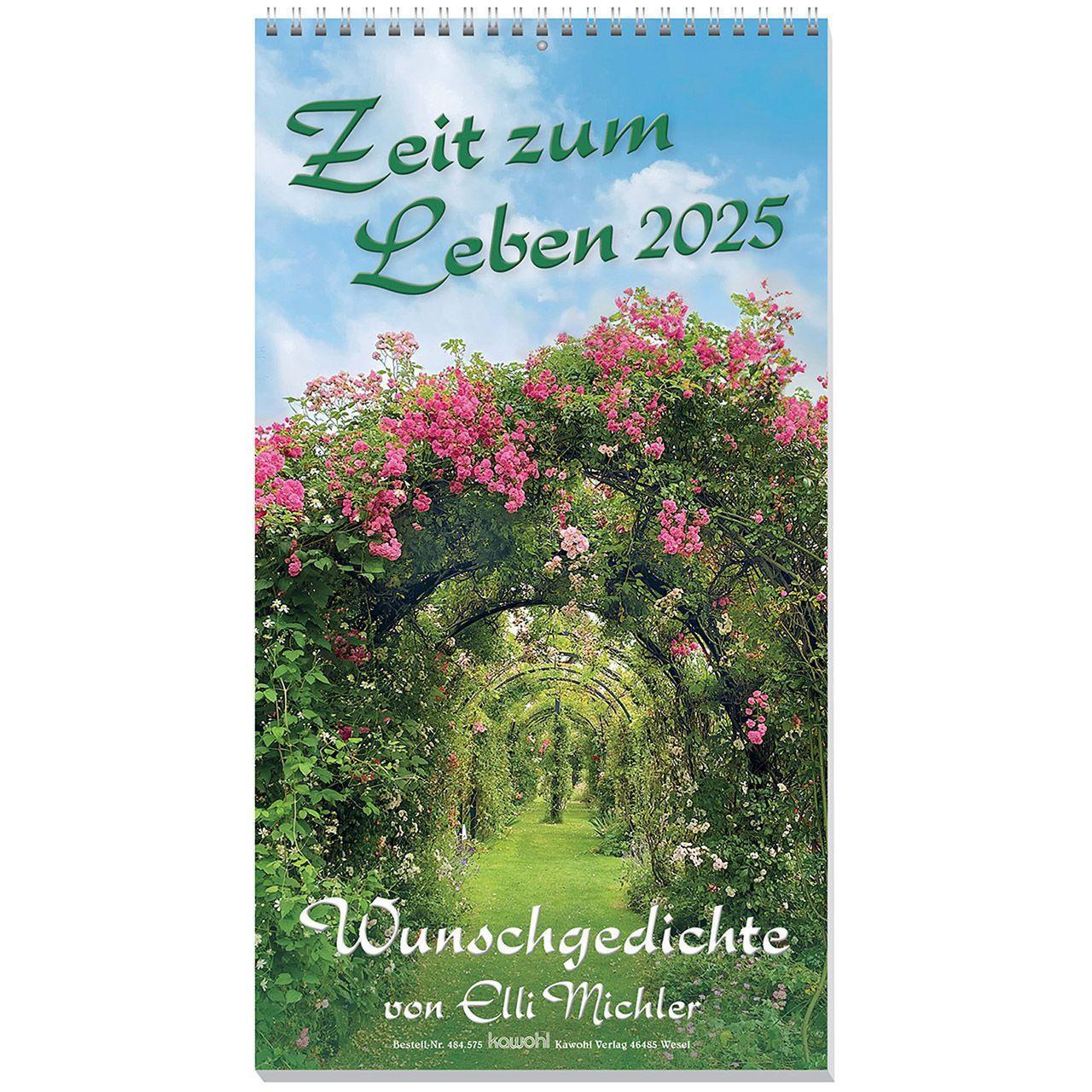 Cover: 9783754857557 | Zeit zum Leben 2025 | Elli Michler - Wunschgedichte-Kalender | Michler