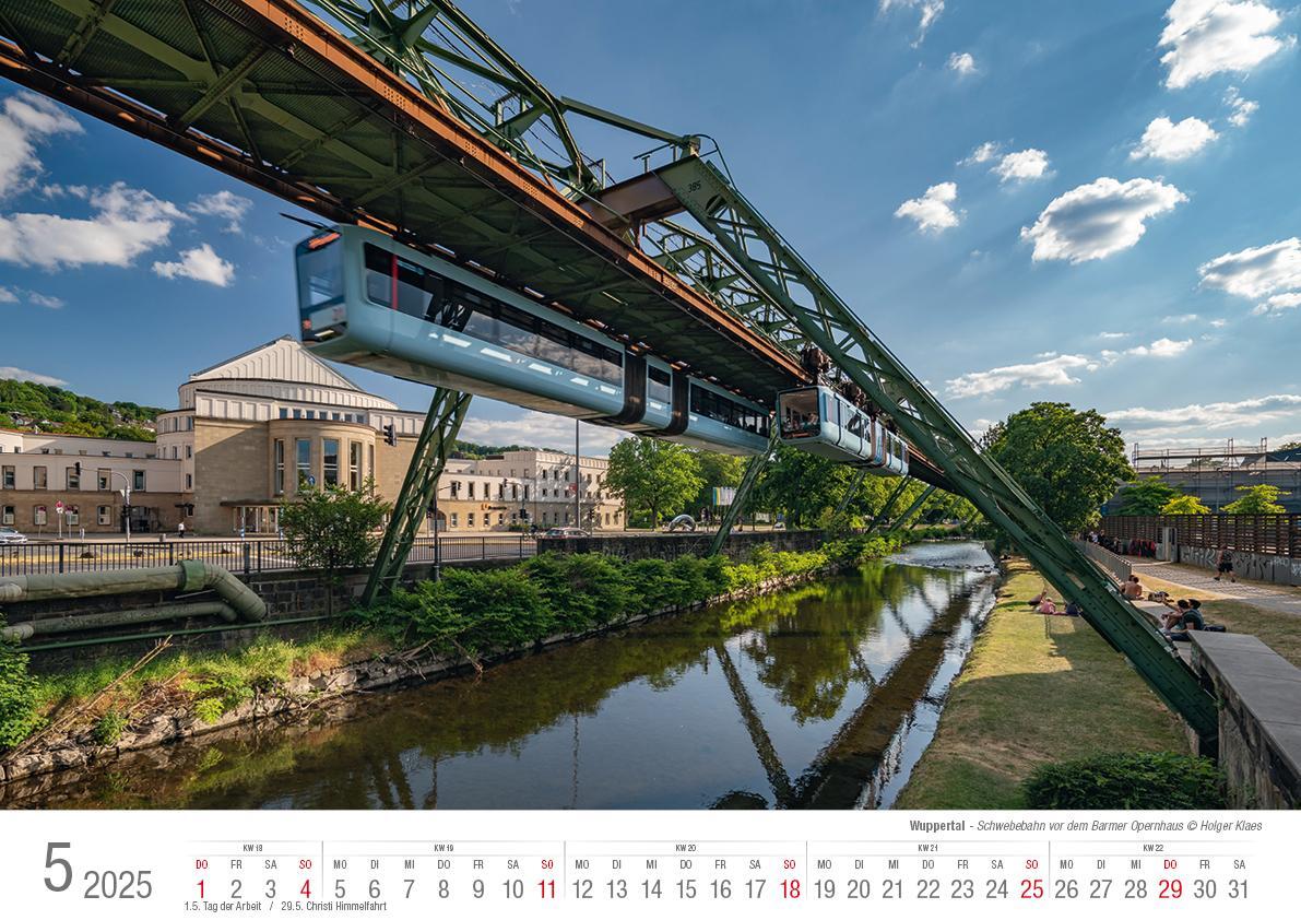 Bild: 9783965352278 | Wuppertal 2025 Bildkalender A3 Spiralbindung | Holger Klaes | Kalender