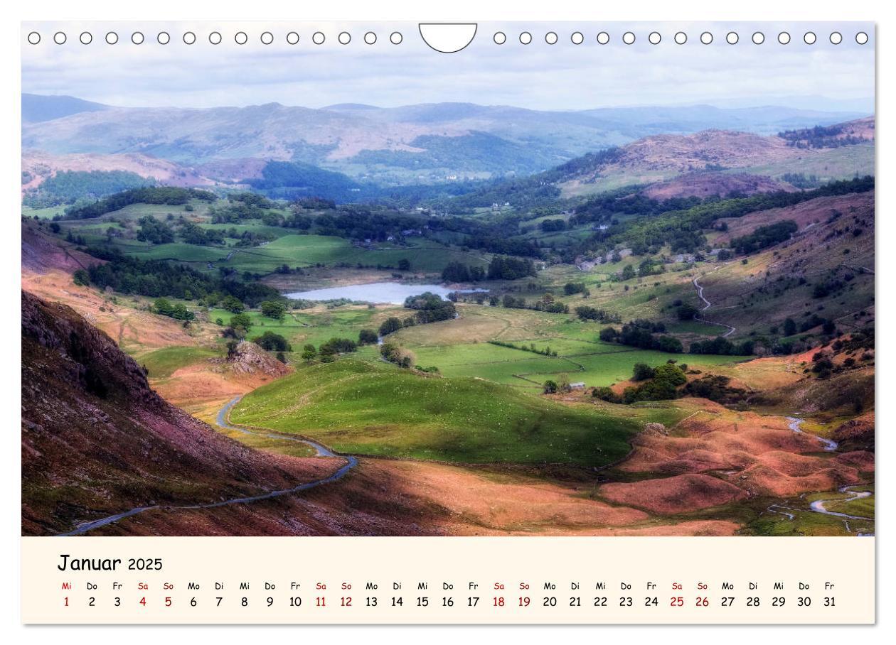 Bild: 9783435459452 | Lake District England (Wandkalender 2025 DIN A4 quer), CALVENDO...