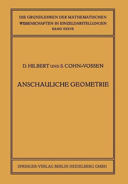 Cover: 9783662358559 | Anschauliche Geometrie | Stefan Cohn-Vossen (u. a.) | Taschenbuch