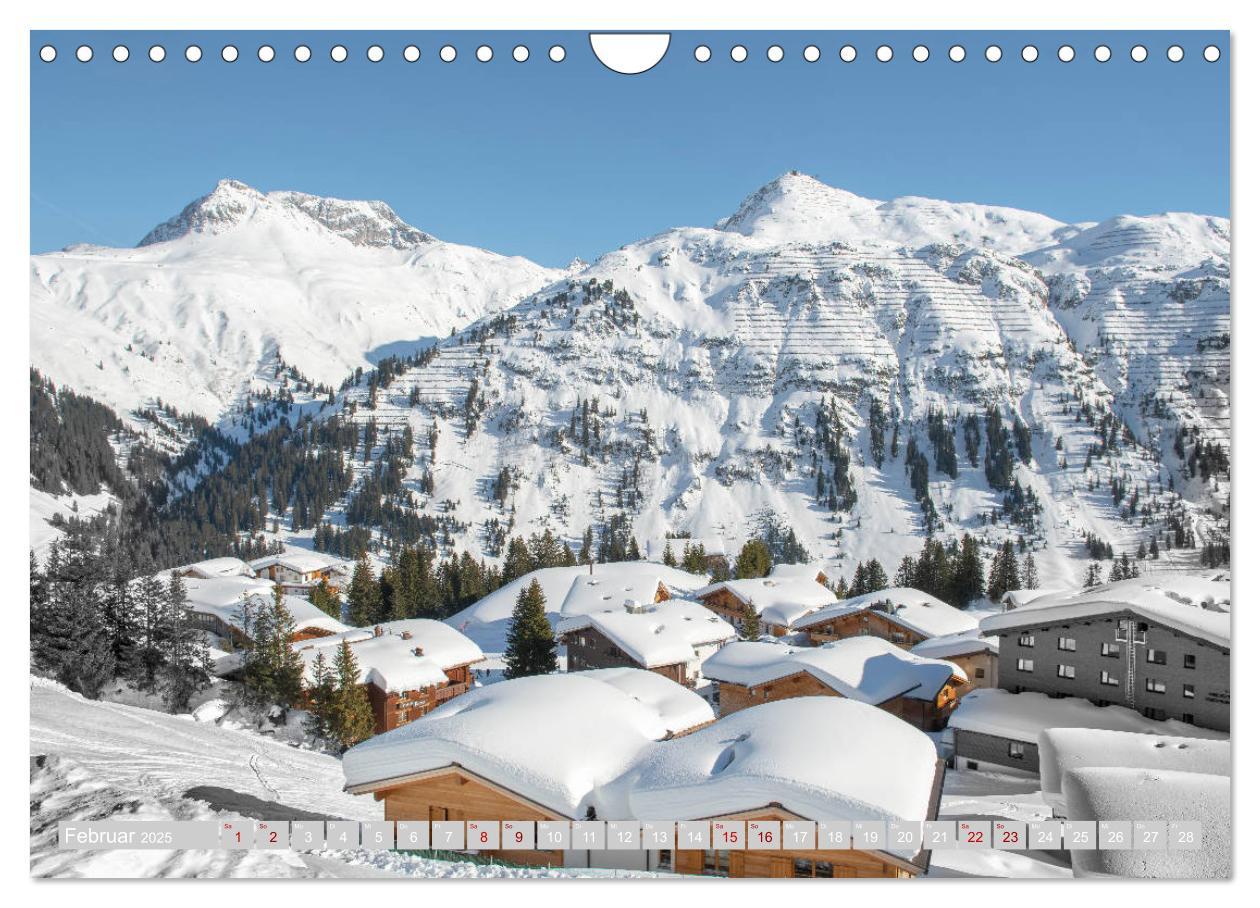 Bild: 9783435233229 | Arlberg - magic of winter (Wandkalender 2025 DIN A4 quer), CALVENDO...