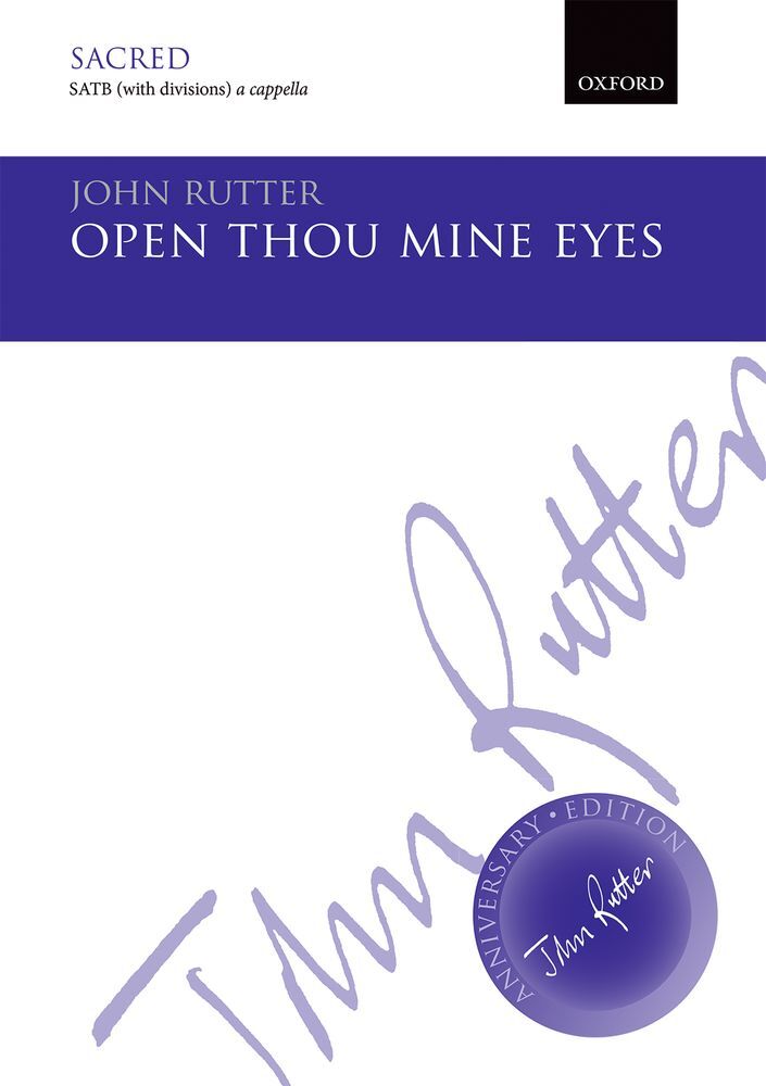 Cover: 9780193405509 | Open Thou Mine Eyes | John Rutter | John Rutter Anniversary Edition