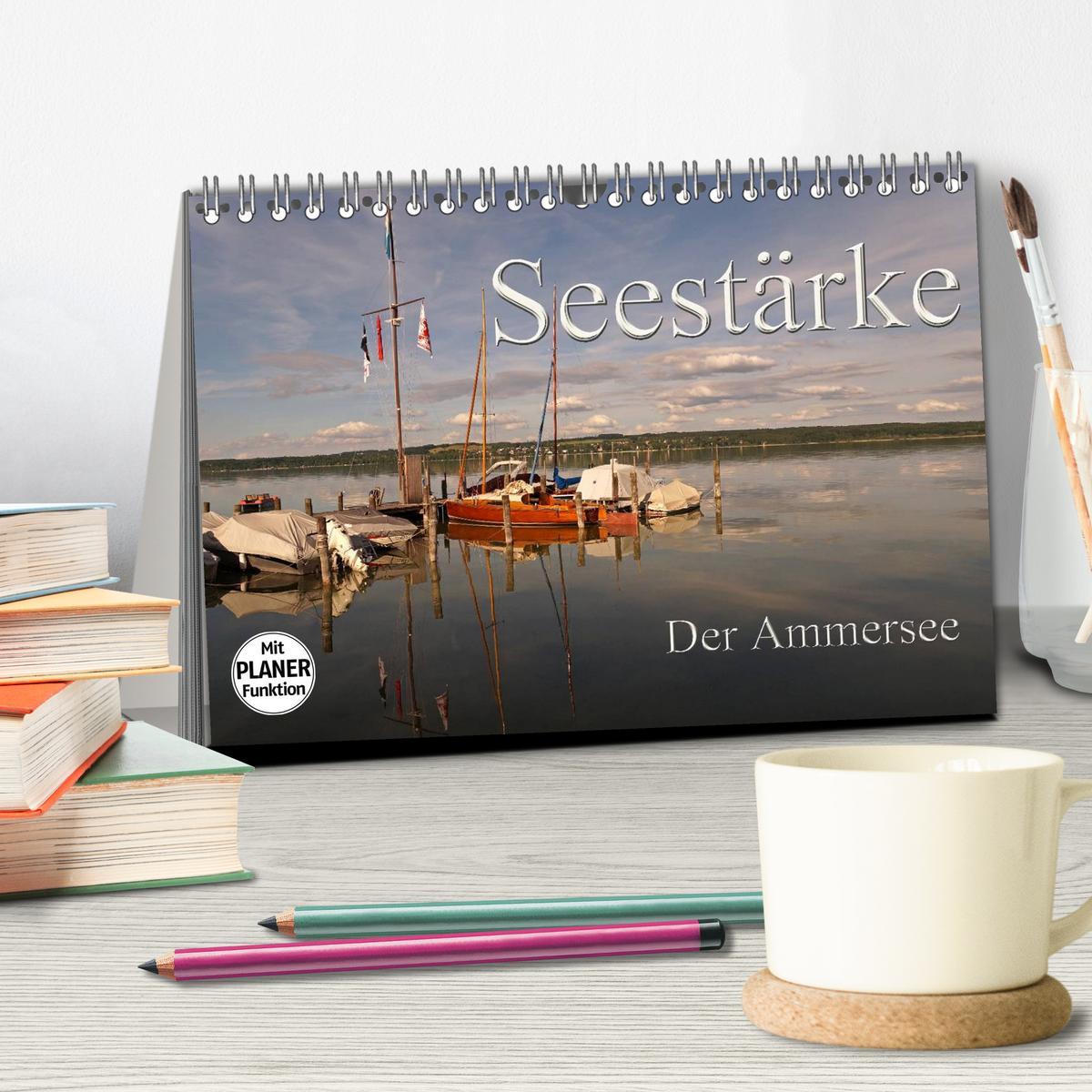 Bild: 9783435513918 | Seestärke - Der Ammersee (Tischkalender 2025 DIN A5 quer), CALVENDO...