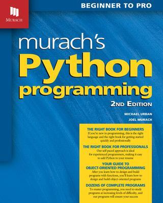 Cover: 9781943872749 | Murach's Python Programming (2nd Edition) | Joel Murach (u. a.) | Buch