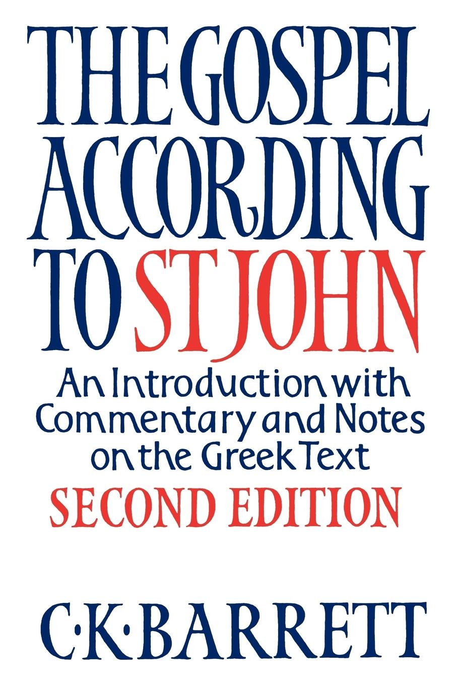 Cover: 9780281061945 | The Gospel According to St John | C. K. Barrett | Taschenbuch | 2009