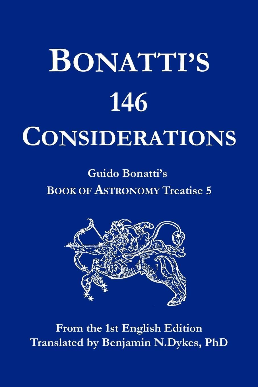 Cover: 9781934586075 | Bonatti's 146 Considerations | Guido Bonatti | Taschenbuch | Paperback