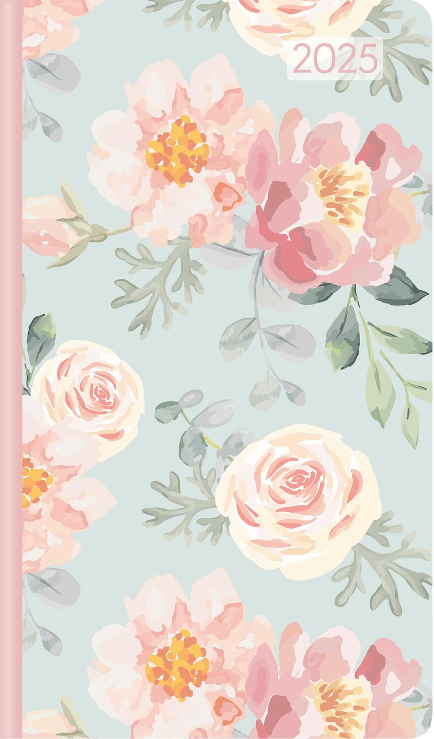 Cover: 4251732343729 | Ladytimer Slim Roses 2025 - Taschen-Kalender 9x15,6 cm - Rosen -...