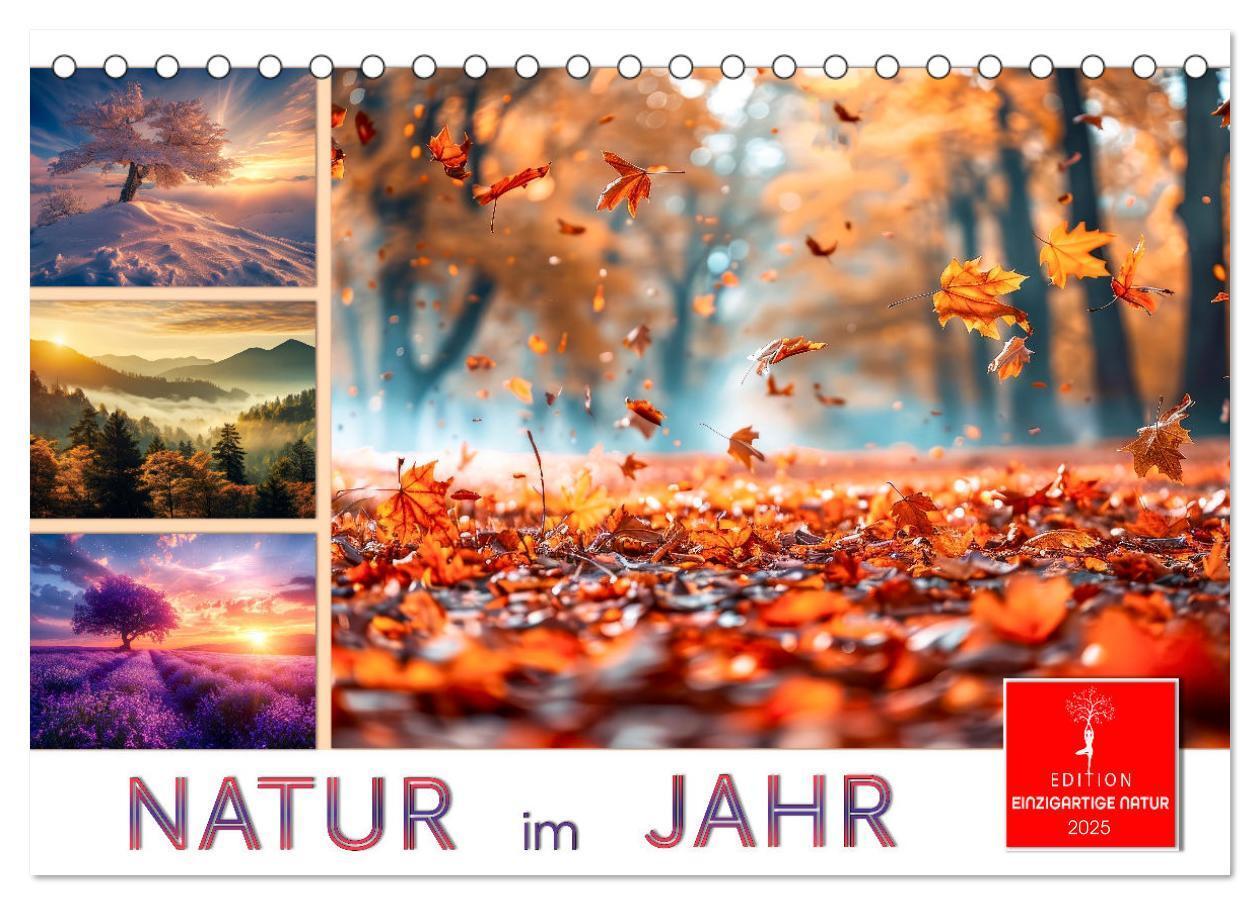 Cover: 9783457129609 | Natur im Jahr (Tischkalender 2025 DIN A5 quer), CALVENDO...