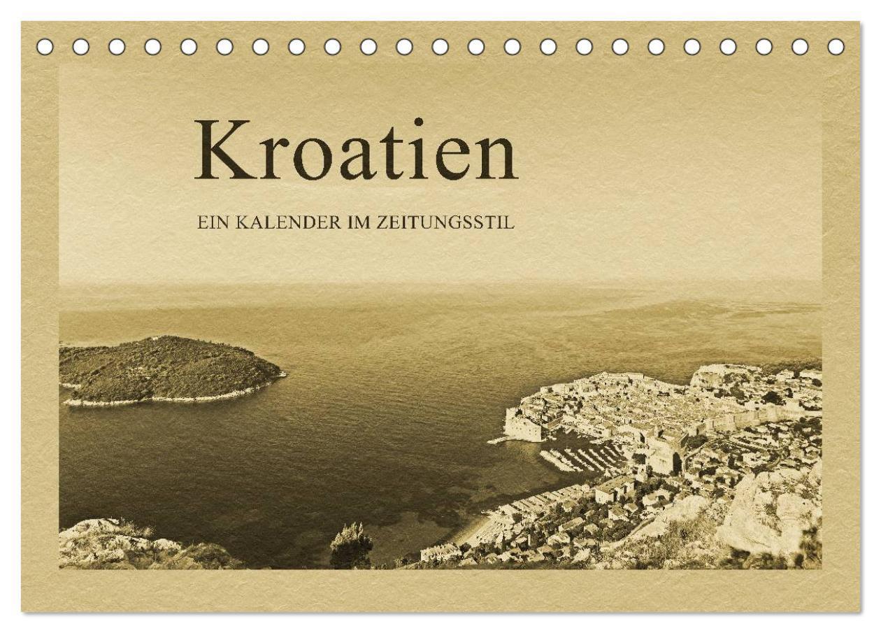 Cover: 9783435826537 | Kroatien (Tischkalender 2025 DIN A5 quer), CALVENDO Monatskalender