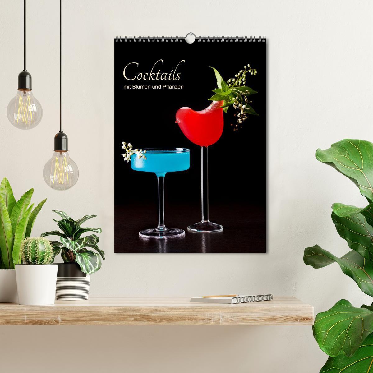 Bild: 9783435919635 | Cocktails mit Blumen und Pflanzen (Wandkalender 2025 DIN A3 hoch),...