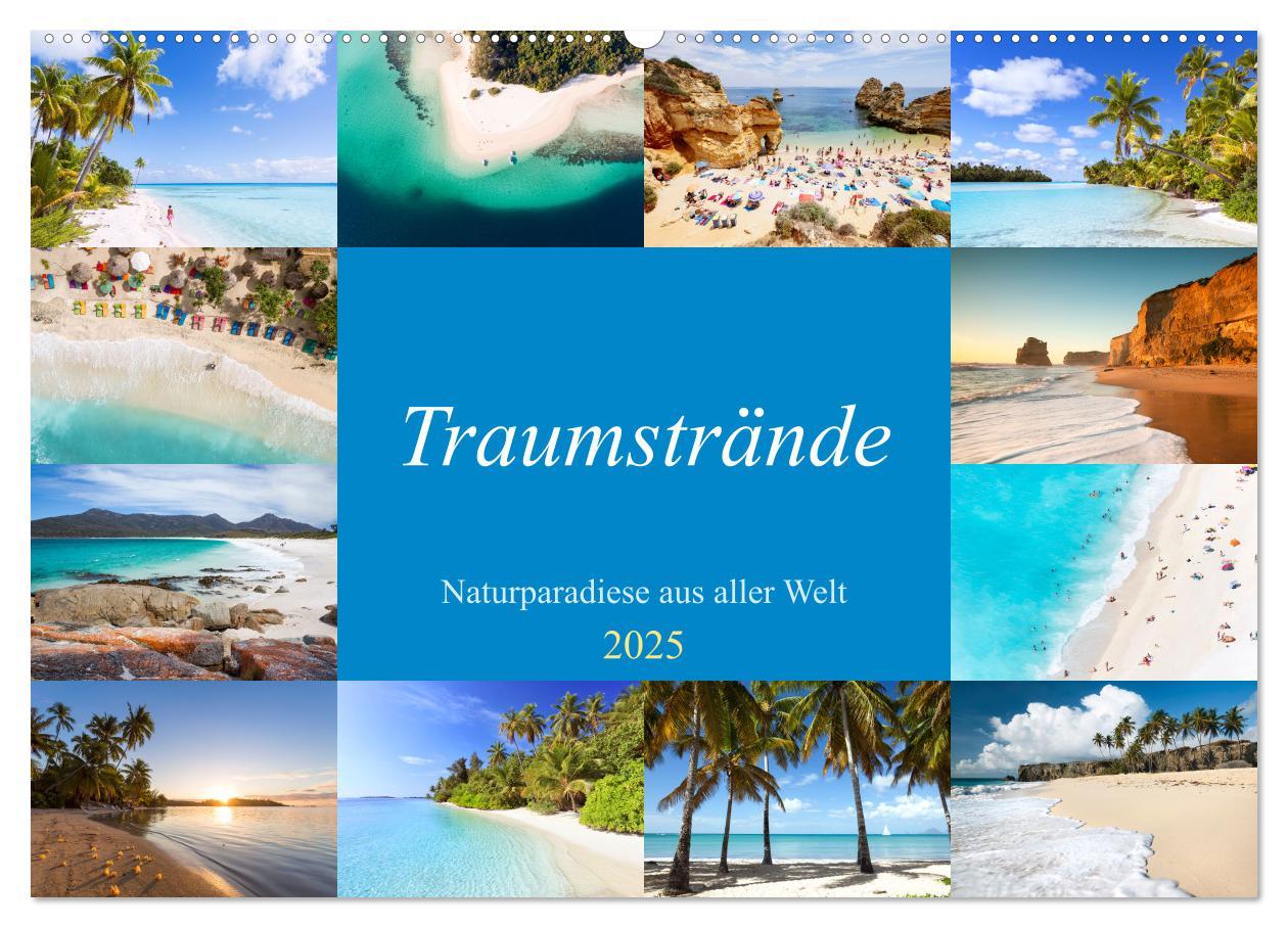 Cover: 9783383947988 | Traumstrände - Naturparadiese aus aller Welt (Wandkalender 2025 DIN...