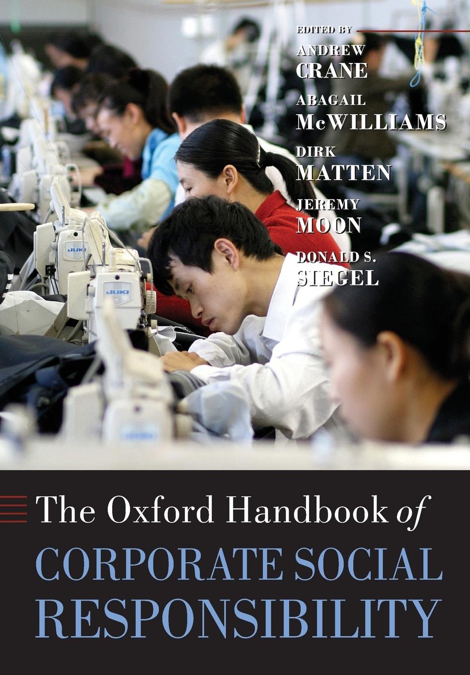 Cover: 9780199573943 | The Oxford Handbook of Corporate Social Responsibility | Crane (u. a.)