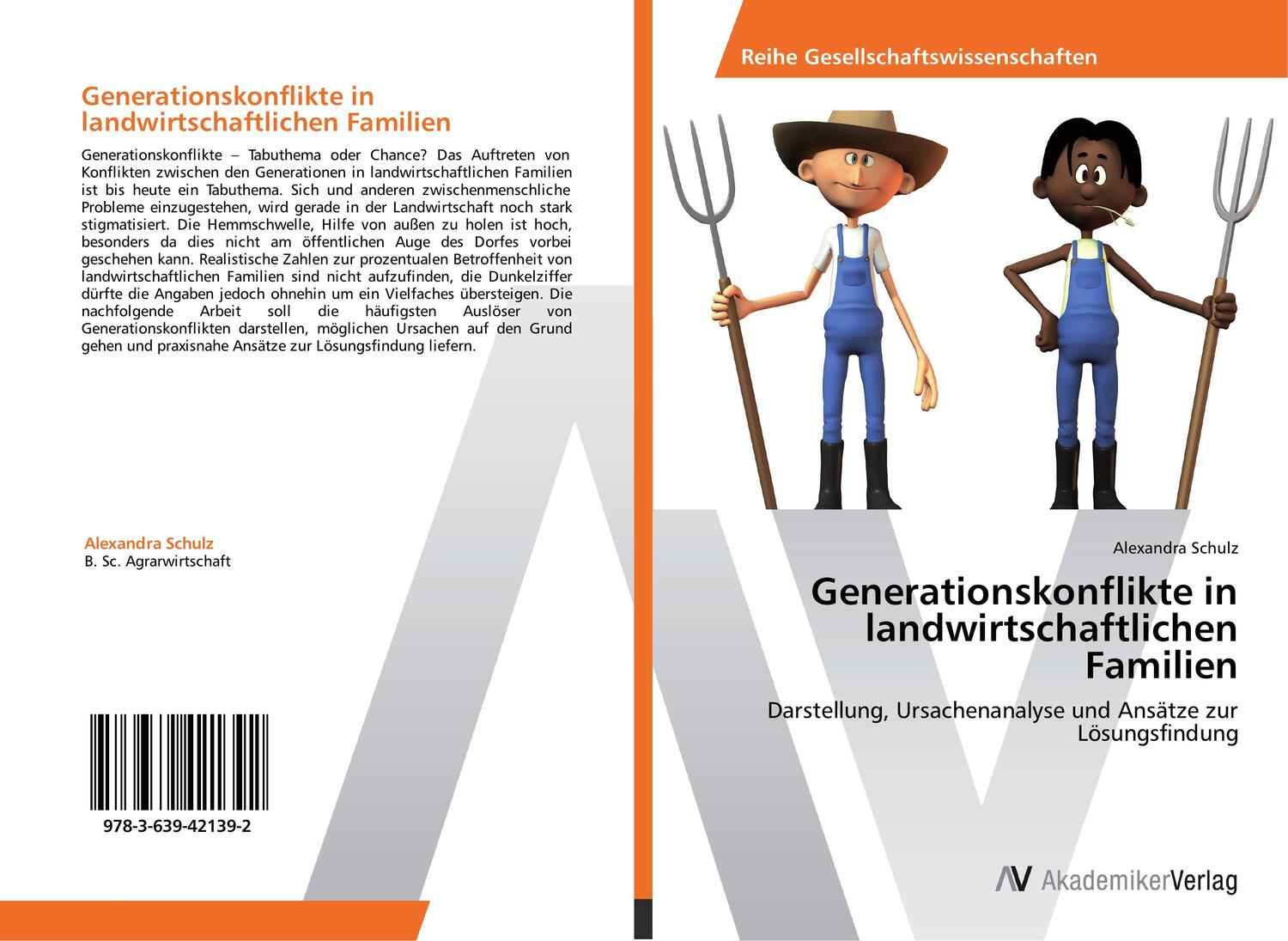 Cover: 9783639421392 | Generationskonflikte in landwirtschaftlichen Familien | Schulz | Buch