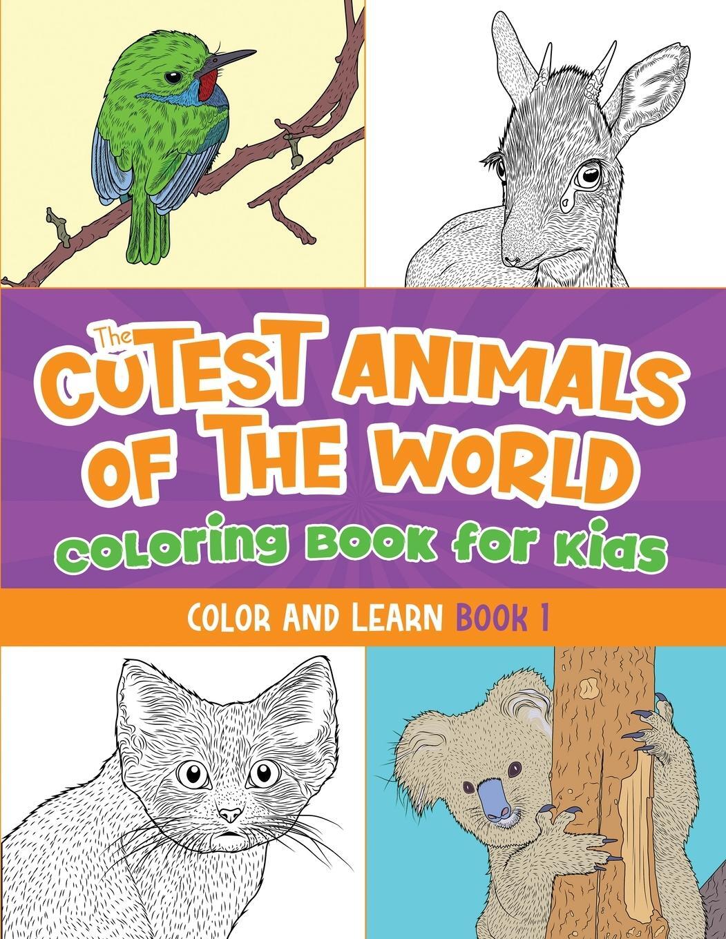 Cover: 9781952328749 | The Cutest Animals of the World Coloring Book for Kids | Jack Lewis