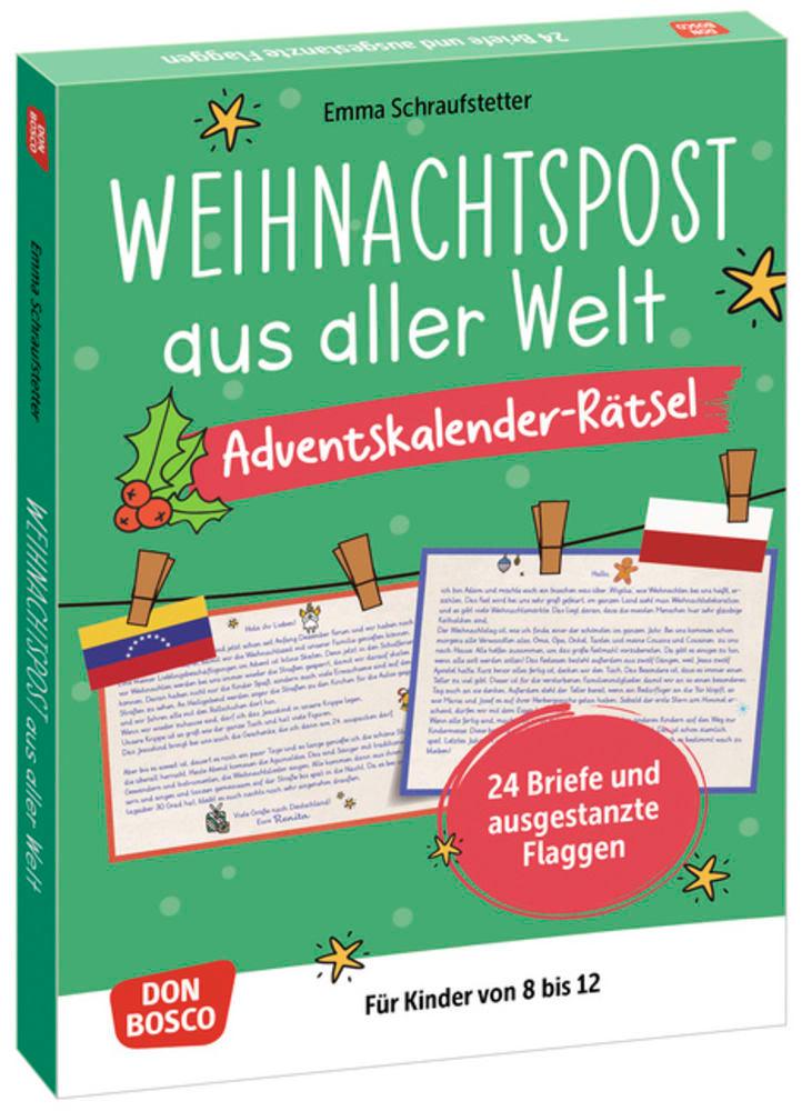 Cover: 4260694922446 | Weihnachtspost aus aller Welt. Adventskalender-Rätsel für Kinder...