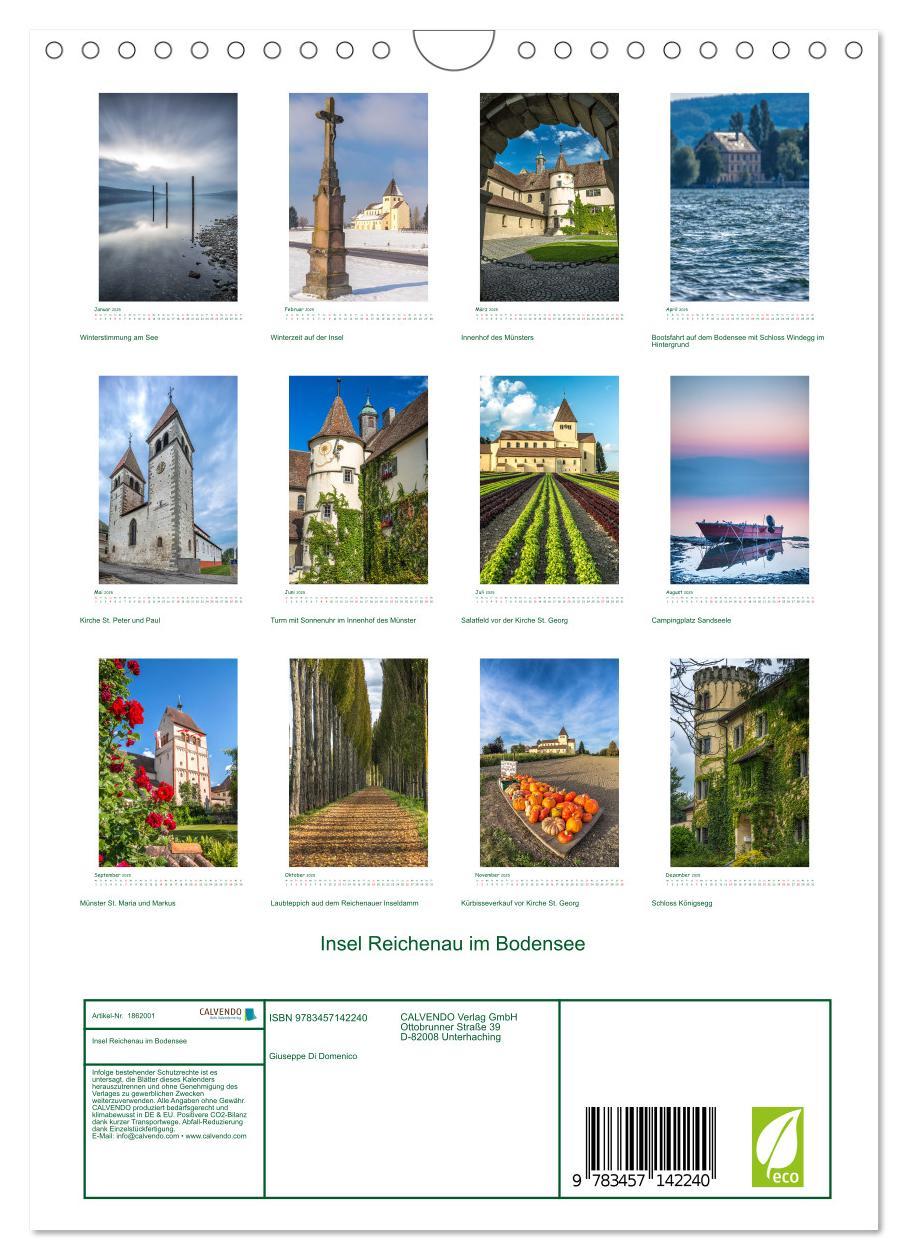 Bild: 9783457142240 | Insel Reichenau im Bodensee (Wandkalender 2025 DIN A4 hoch),...