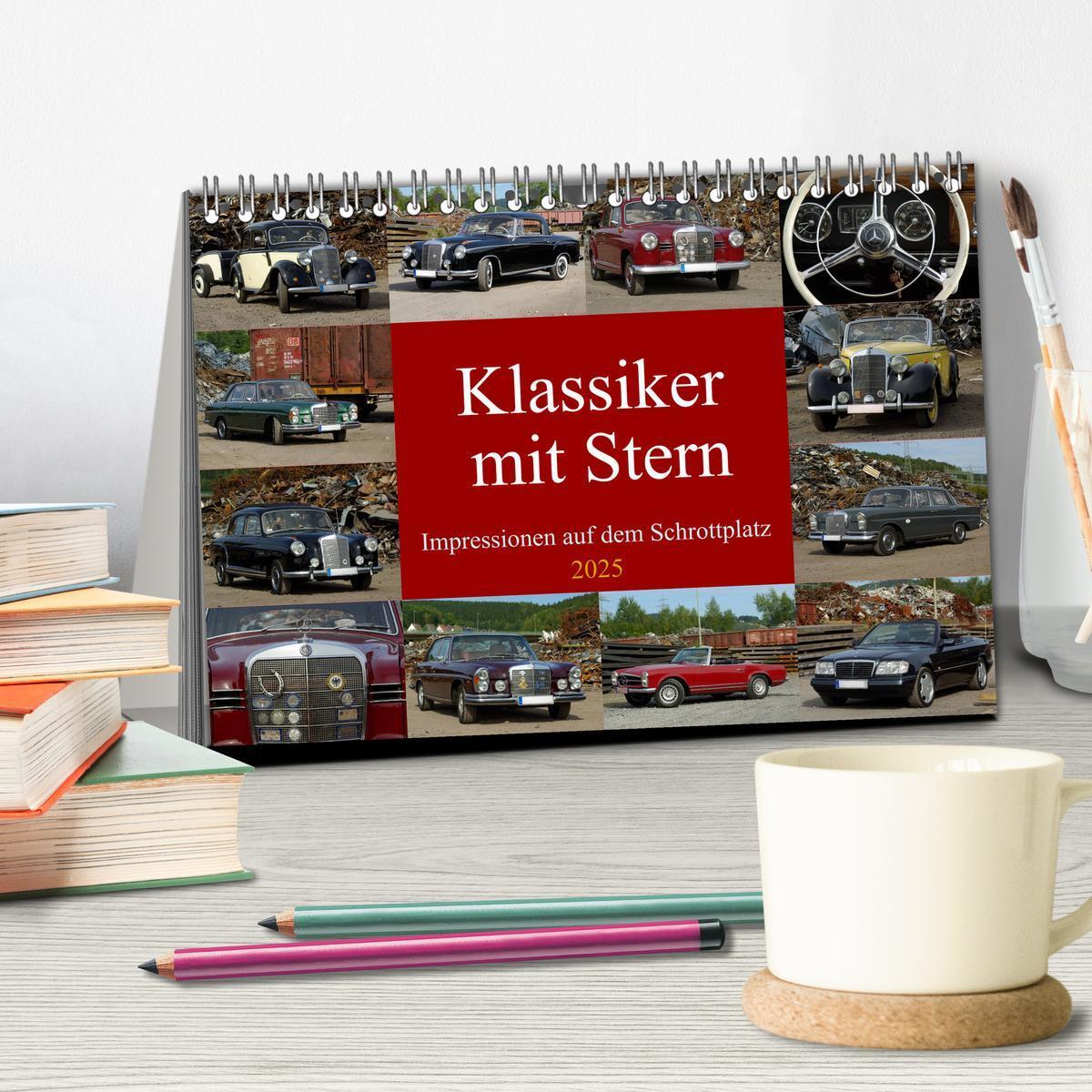 Bild: 9783435248957 | Klassiker mit Stern (Tischkalender 2025 DIN A5 quer), CALVENDO...