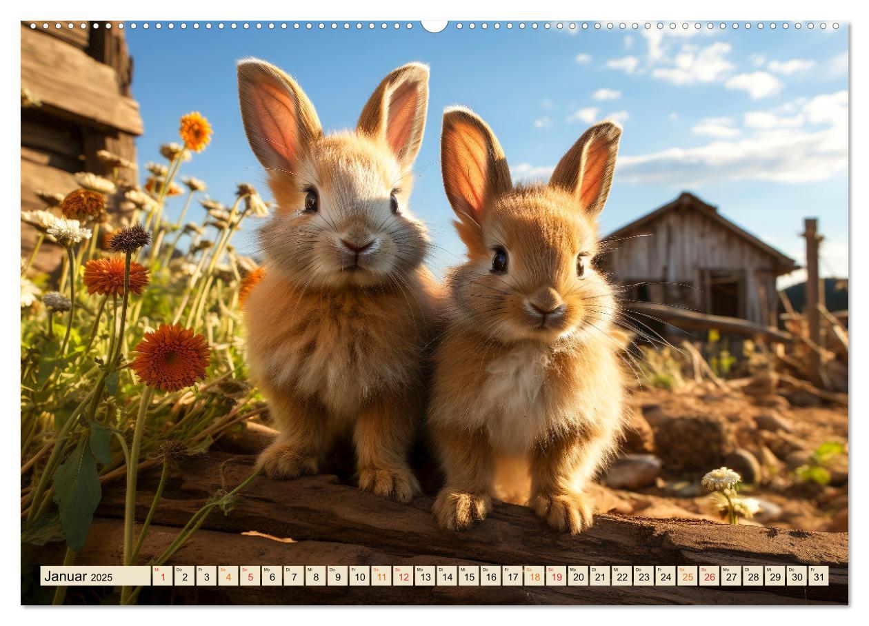 Bild: 9783383837487 | Viele Tiere auf dem Bauernhof (Wandkalender 2025 DIN A2 quer),...