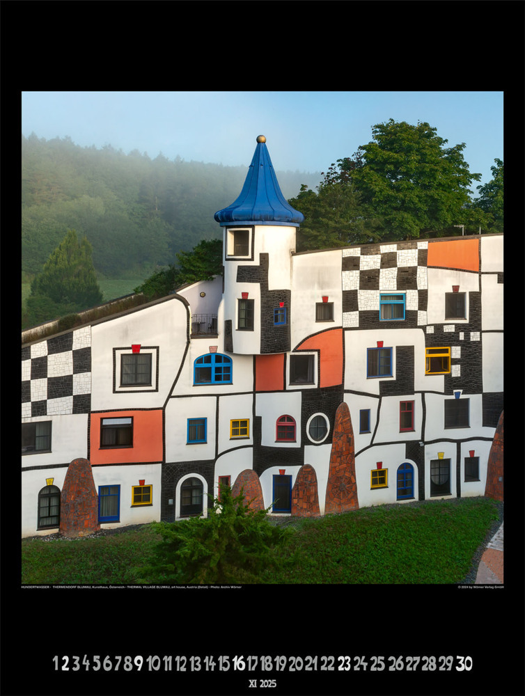 Bild: 9783910430129 | Großer Hundertwasser Architektur Kalender 2025 | Wörner Verlag GmbH