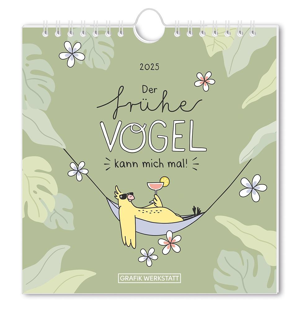 Cover: 9783986361198 | Postkartenkalender 2025 Der frühe Vogel | Postkartenkalender | 12 S.