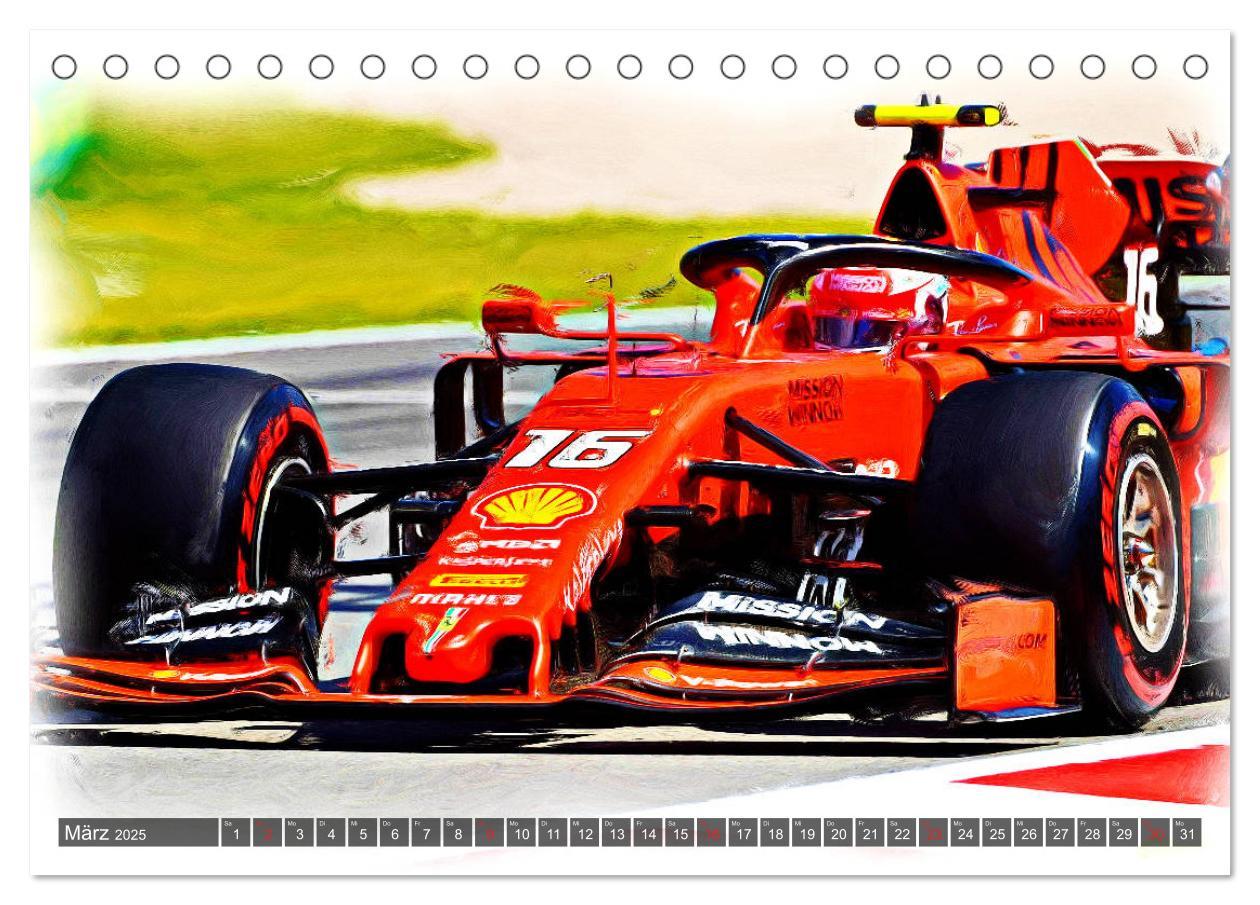 Bild: 9783435243266 | Faszinierende Formel 1 (Tischkalender 2025 DIN A5 quer), CALVENDO...