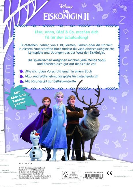 Bild: 9783473491803 | Disney Die Eiskönigin 2: Das große Vorschulbuch | Taschenbuch | 96 S.