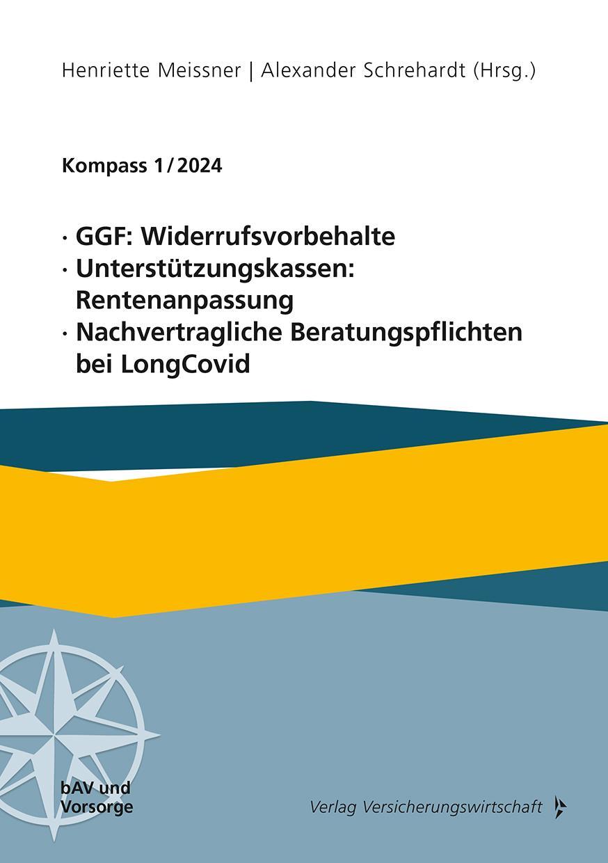 Cover: 9783963295041 | GGF: Widerrufsvorbehalte, Unterstützungskassen: Rentenanpassung,...