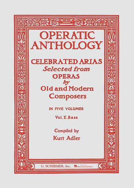 Cover: 9780793547074 | Operatic Anthology, Volume V: Celebrated Arias Selected from Operas...