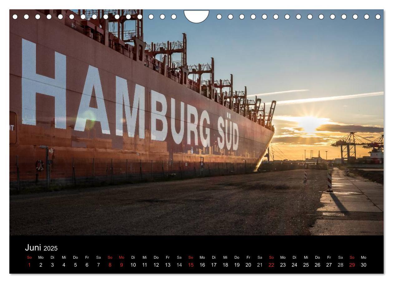 Bild: 9783435646708 | Der Hafen Hamburg bei Tag und Nacht (Wandkalender 2025 DIN A4...