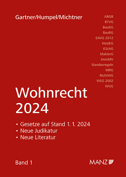 Cover: 9783214256739 | Wohnrecht 2024 | Herbert Gartner (u. a.) | Taschenbuch | Deutsch