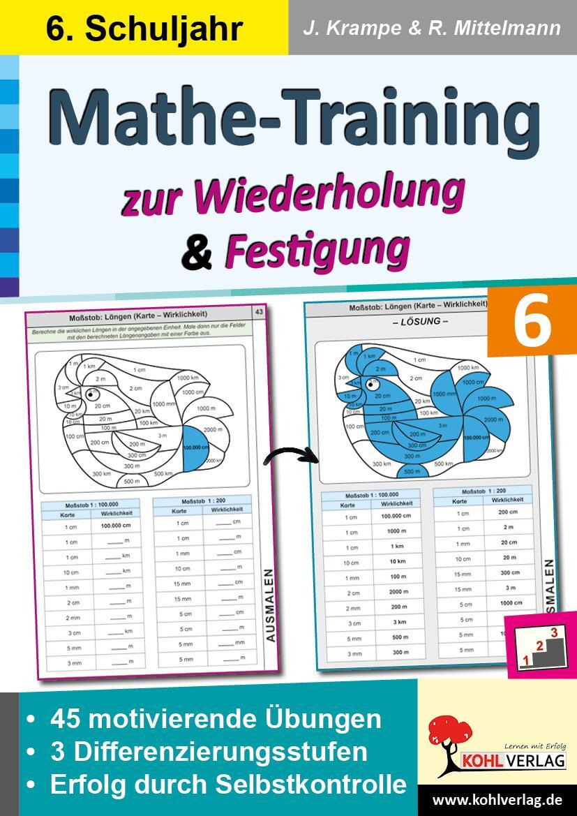 Cover: 9783988410603 | Mathe-Training zur Wiederholung und Festigung / Klasse 6 | Taschenbuch