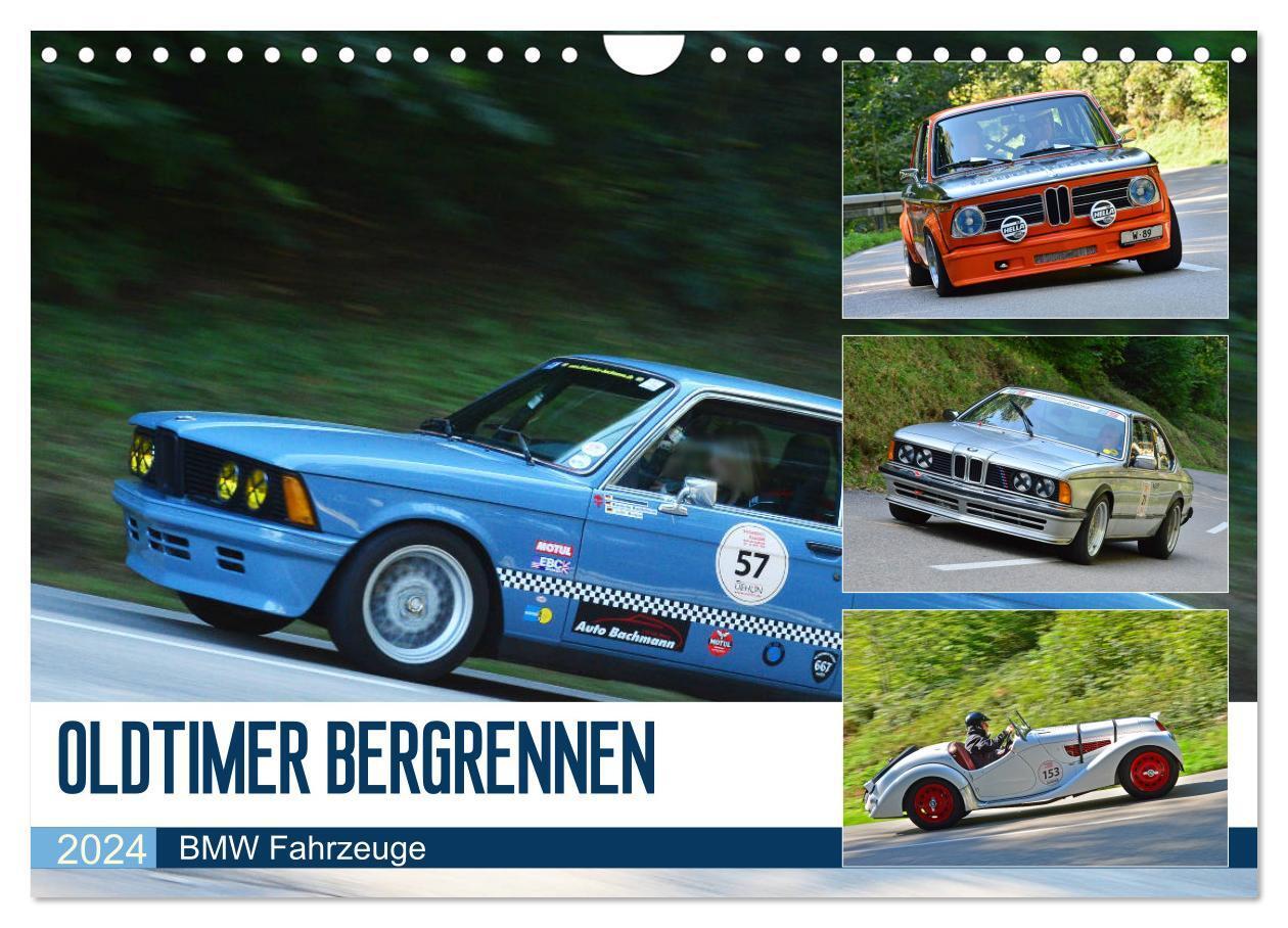 Cover: 9783675449381 | OLDTIMER BERGRENNEN - BMW Fahrzeuge (Wandkalender 2024 DIN A4...