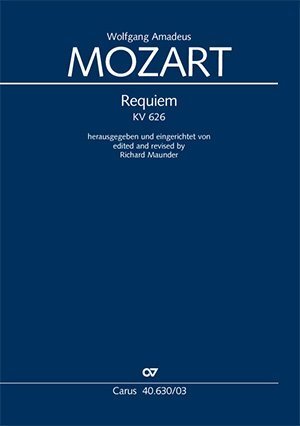 Cover: 9790007074692 | Requiem (Klavierauszug) | (Fassung Maunder) KV 626,1791 | Mozart