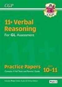 Cover: 9781789082289 | 11+ GL Verbal Reasoning Practice Papers: Ages 10-11 - Pack 1 (with...