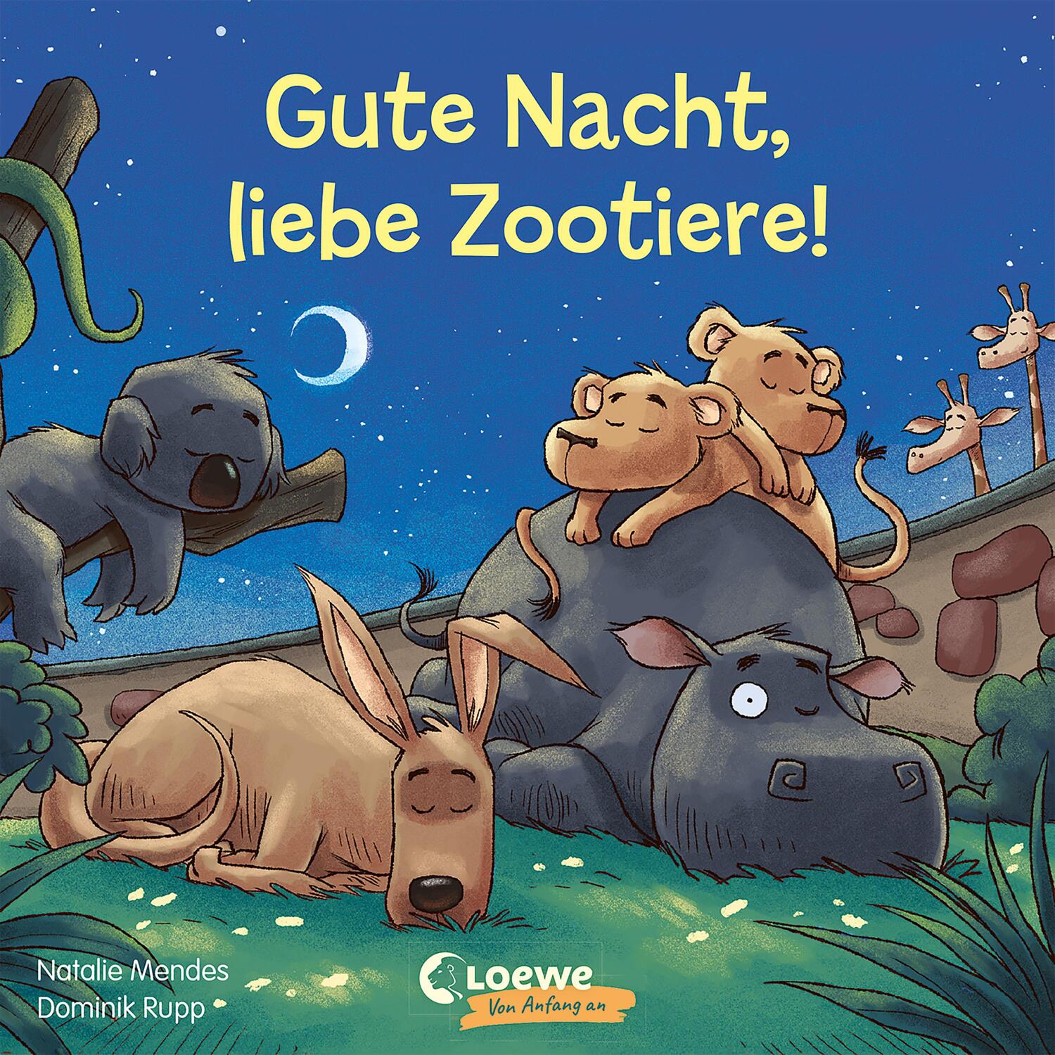 Cover: 9783743207639 | Gute Nacht, liebe Zootiere! | Natalie Mendes | Buch | Deutsch | 2021