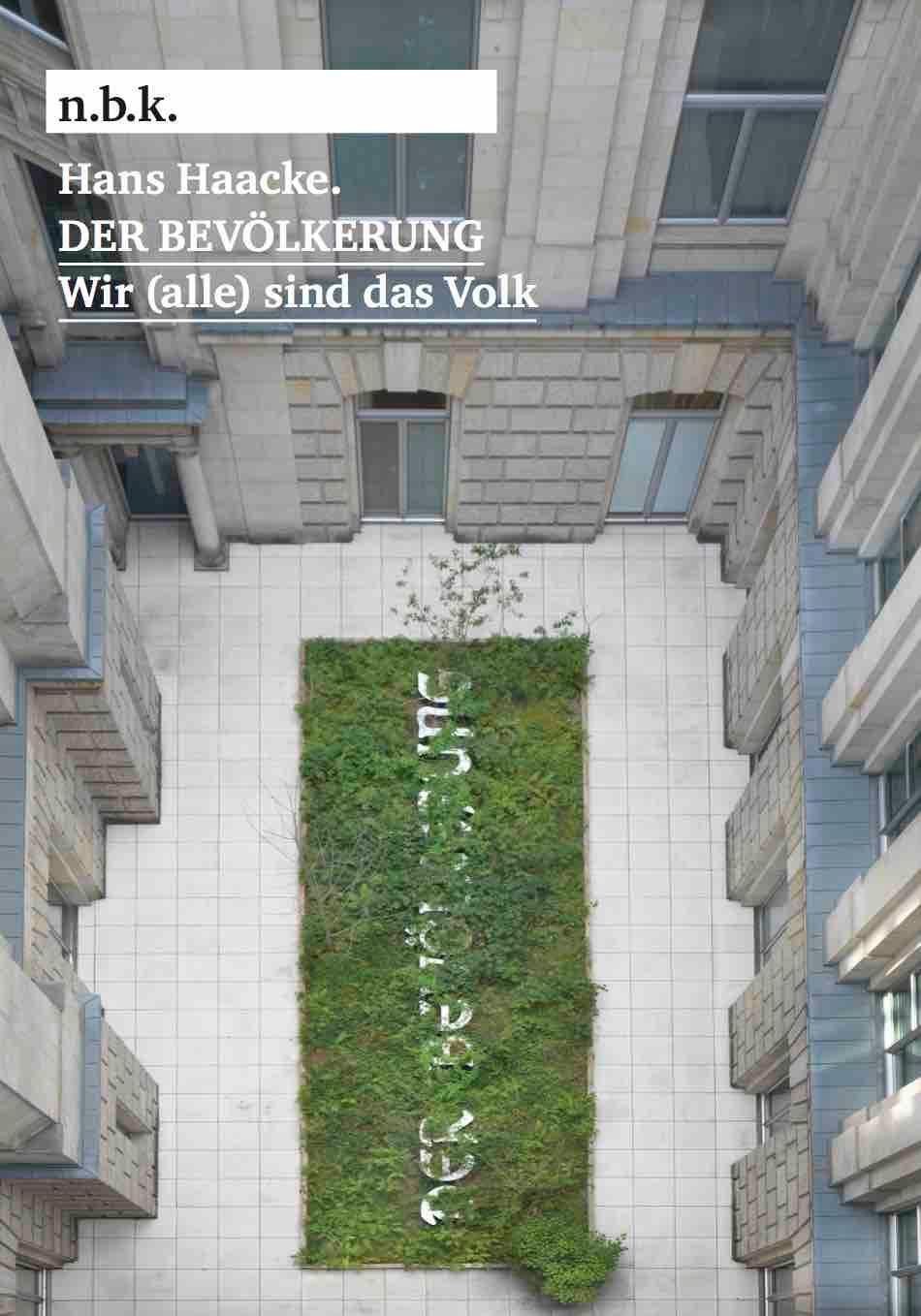 Cover: 9783753302690 | Hans Haacke. DER BEVÖLKERUNG. Wir (alle) sind das Volk n.b.k....