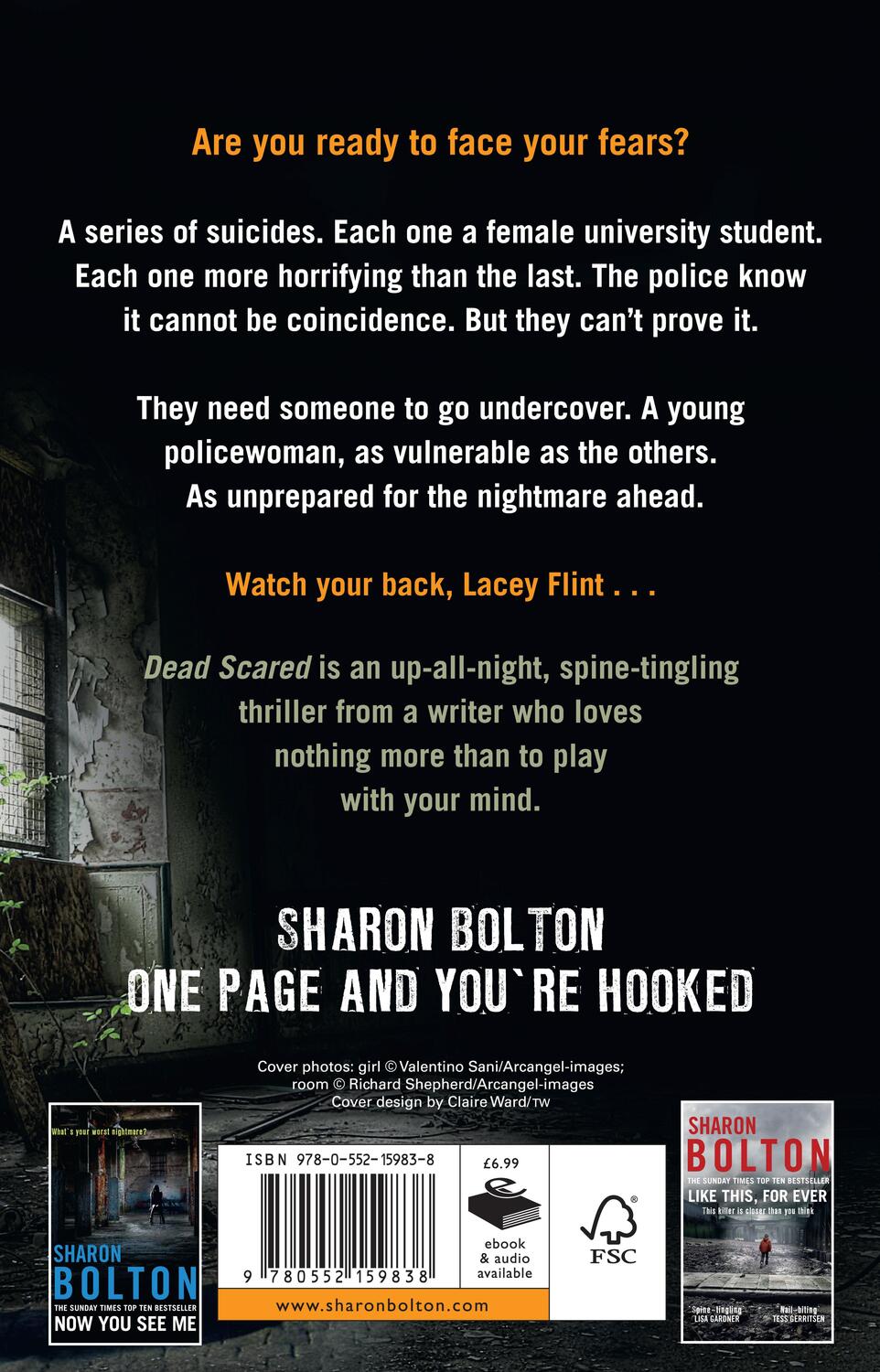 Rückseite: 9780552159838 | Dead Scared | Lacey Flint Series, Book 2 | Sharon Bolton | Taschenbuch