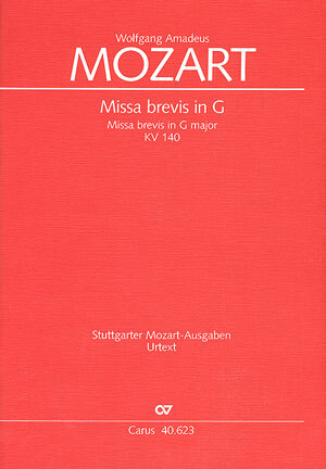 Cover: 9790007084349 | Missa brevis in G KV 140 [235d] | G-Dur | Wolfgang Amadeus Mozart